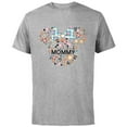 thumbnail image 1 of Disney Minnie Mouse Mommy Mom Icon Flowers Mother’s Day - Short Sleeve Cotton T-Shirt for Adults - Customized-Athletic Heather, 1 of 5