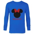 thumbnail image 1 of Disney Minnie Mouse Mommy Mom Red Bow Family Mother’s Day - Long Sleeve T-Shirt for Men - Customized-Navy, 1 of 5