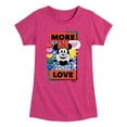 thumbnail image 1 of Disney - Minnie Mouse - More Love & Hearts - Toddler & Youth Girls Short Sleeve Graphic T-Shirt, 1 of 5
