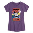 thumbnail image 1 of Disney - Minnie Mouse - More Love & Hearts - Toddler & Youth Girls Short Sleeve Graphic T-Shirt, 1 of 5