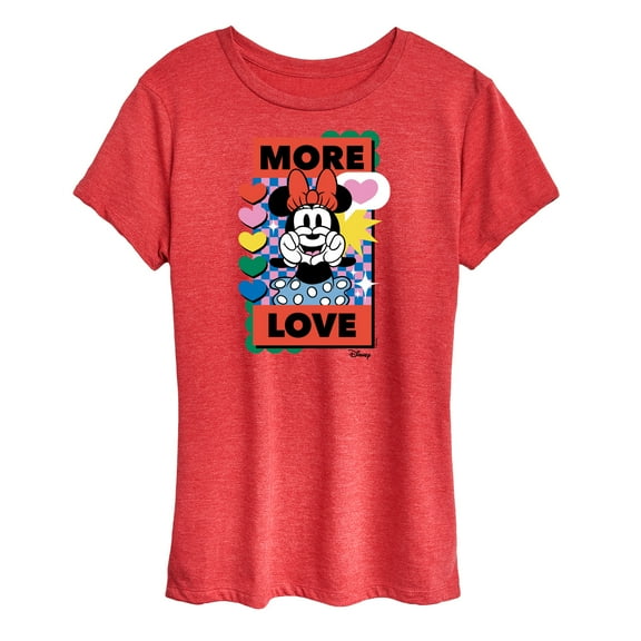 Disney - Minnie Mouse - More Love - Women's Short Sleeve Graphic T-Shirt