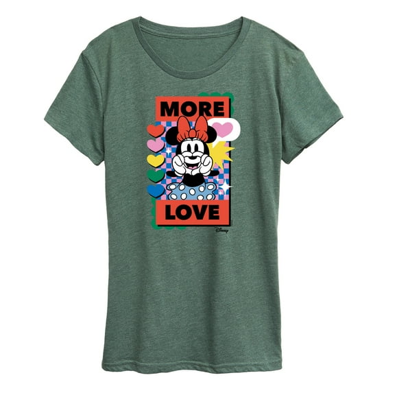 Disney - Minnie Mouse - More Love - Women's Short Sleeve Graphic T-Shirt