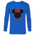 thumbnail image 1 of Disney Minnie Mouse Mother-in-Law Red Bow Mother’s Day - Long Sleeve T-Shirt for Men - Customized-Navy, 1 of 5
