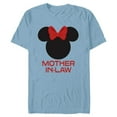 thumbnail image 1 of Disney Minnie Mouse Mother-in-Law Red Bow Mother’s Day - Short Sleeve Blended T-Shirt for Adults - Customized-Ocean Blue, 1 of 5