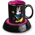 thumbnail image 1 of Disney Minnie Mouse Mug Warmer, Includes 12 oz. Minnie Mouse Ceramic Mug, New, Black & Pink, DMG-18, 1 of 5