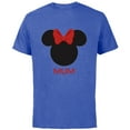 thumbnail image 1 of Disney Minnie Mouse Mum Mother Red Bow Family Mother’s Day - Short Sleeve Cotton T-Shirt for Adults - Customized-Royal Heather, 1 of 5