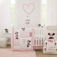thumbnail image 1 of Disney  Minnie Mouse My Happy Place 3 Piece Nursery Crib Bedding Set, 1 of 5