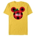 thumbnail image 1 of Disney Minnie Mouse NIECE Holiday Familys - Short Sleeve Blended T-Shirt for Adults - Customized-Yellow, 1 of 5