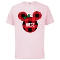 thumbnail image 1 of Disney Minnie Mouse NIECE Holiday Familys - Short Sleeve Cotton T-Shirt for Adults - Customized-Soft Pink, 1 of 5