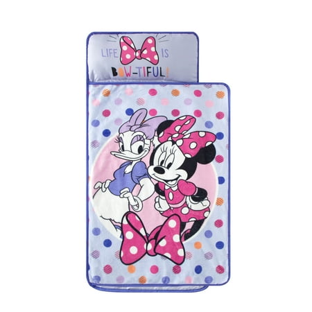 Disney Minnie Mouse Toddler Nap Mat with Super Soft Blanket, 1 Count