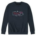 thumbnail image 1 of Disney - Minnie Mouse - Neon Minnie Sign - Men's Crew Neck Fleece Pullover, 1 of 5