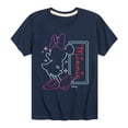 thumbnail image 1 of Disney - Minnie Mouse Neon Outlined - Youth Short Sleeve Graphic T-Shirt, 1 of 5