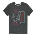 thumbnail image 1 of Disney - Minnie Mouse Neon Outlined - Youth Short Sleeve Graphic T-Shirt, 1 of 5