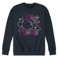 thumbnail image 1 of Disney - Minnie Mouse - Neon Rainbows & Stars - Men's Crew Neck Fleece Pullover, 1 of 5