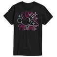 thumbnail image 1 of Disney - Minnie Mouse - Neon Rainbows & Stars - Men's Short Sleeve Graphic T-Shirt, 1 of 4