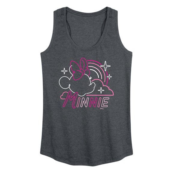 Disney - Minnie Mouse - Neon Rainbows & Stars - Women's Racerback Tank Top