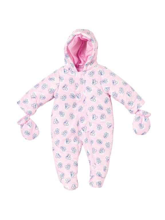 Minnie Mouse Newborn Baby Girls Outerwear Pram Suit Newborn to Infant