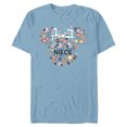 thumbnail image 1 of Disney Minnie Mouse Niece Icon Flowers Family Trip- Short Sleeve Blended T-Shirt for Adults - Customized-Ocean Blue, 1 of 5