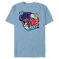 thumbnail image 1 of Disney Minnie Mouse No. 1 Varsity - Short Sleeve Blended T-Shirt for Adults - Customized-Ocean Blue, 1 of 5