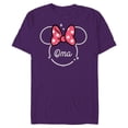 thumbnail image 1 of Disney Minnie Mouse Oma Grandma Head Icon Magic Mother’s Day - Short Sleeve Blended T-Shirt for Adults - Customized-Purple, 1 of 5