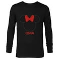 thumbnail image 1 of Disney Minnie Mouse Oma Grandma Red Bow Family Mother’s Day - Long Sleeve T-Shirt for Men - Customized-Black, 1 of 5