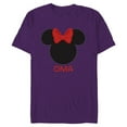 thumbnail image 1 of Disney Minnie Mouse Oma Grandma Red Bow Family Mother’s Day - Short Sleeve Blended T-Shirt for Adults - Customized-Purple, 1 of 5