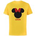 thumbnail image 1 of Disney Minnie Mouse Oma Grandma Red Bow Family Mother’s Day - Short Sleeve Cotton T-Shirt for Adults - Customized-Yellow, 1 of 5