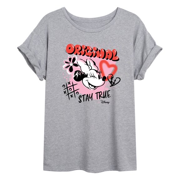 Disney - Minnie Mouse - Original Stay True - Juniors Ideal Flowy Muscle T-Shirt