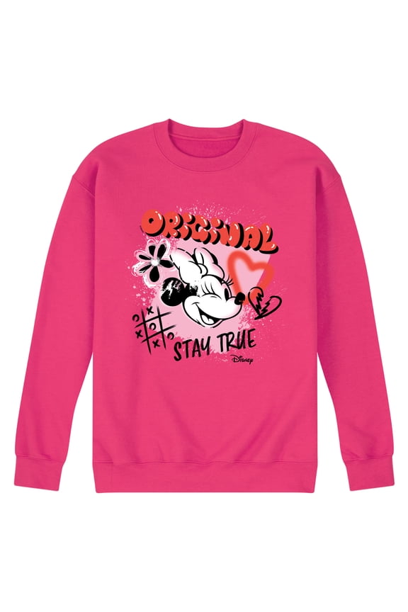 - Minnie Mouse - Original Stay True - Men's Crew Neck Fleece Pullover