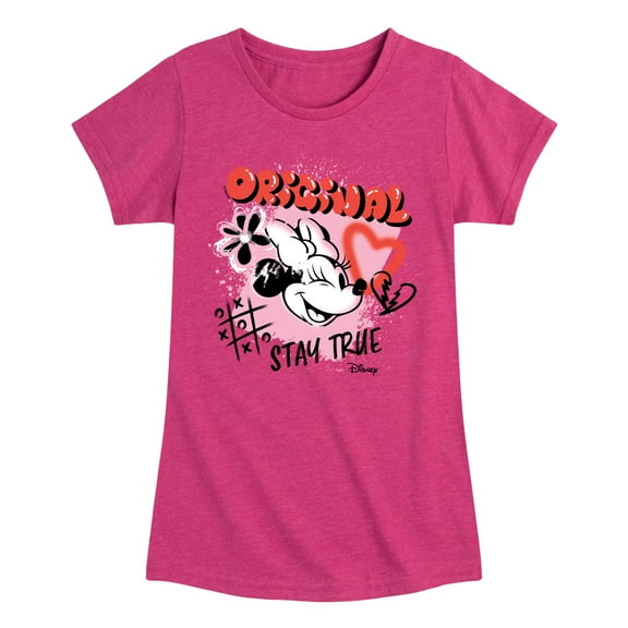 Disney - Minnie Mouse Original Stay True - Toddler & Youth Girls Short Sleeve Graphic T-Shirt