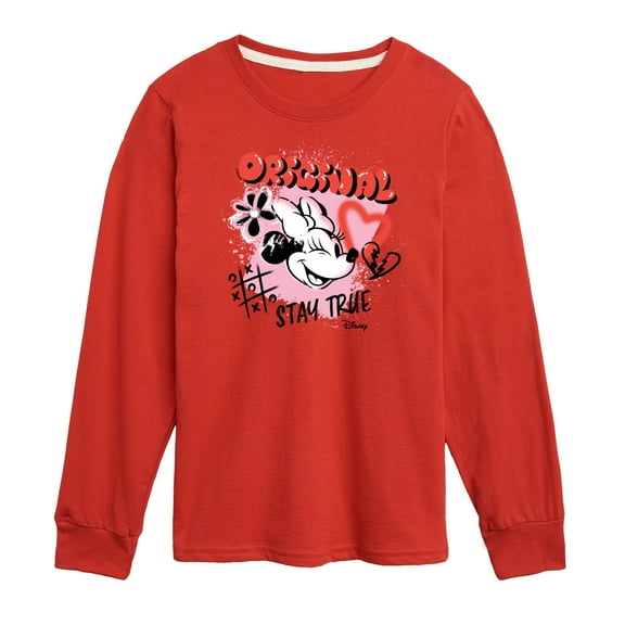 Disney - Minnie Mouse Original Stay True - Youth Long Sleeve Graphic T-Shirt