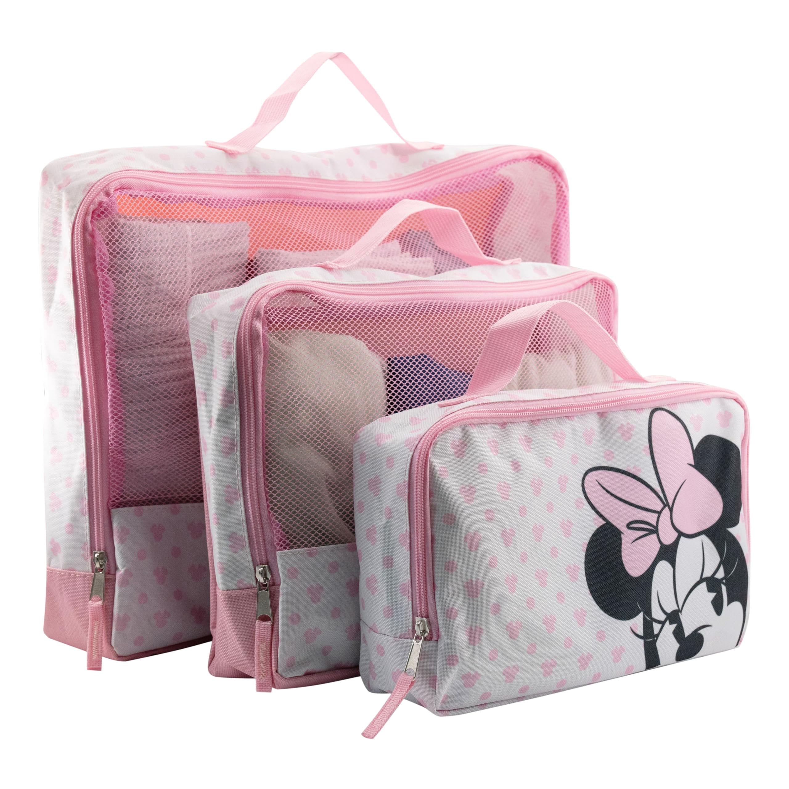 Disney Minnie Mouse Packing Cubes for Travel  Minnie Mouse Travel Accessories Travel Bags Luggage Organizer for Girls, Boys, Unisex  Minnie Kid Travel Size Travel Cubes for Packing