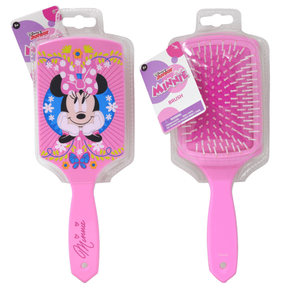 Disney Minnie Mouse Paddle Brush Detangling Hair Brush for Girls Age 3 and Up