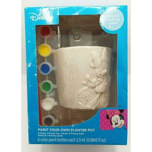 Disney Minnie Mouse Paint Your Own Planter Pot Minnie