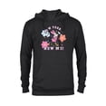 thumbnail image 1 of Disney Minnie Mouse Pastel Flowers New Year New Me - Pullover Hoodie for Adults - Customized-Black, 1 of 5