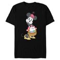 thumbnail image 1 of Disney Minnie Mouse Pastel Spring Retro with Easter Basket - Short Sleeve Blended T-Shirt for Adults - Customized-Black, 1 of 5