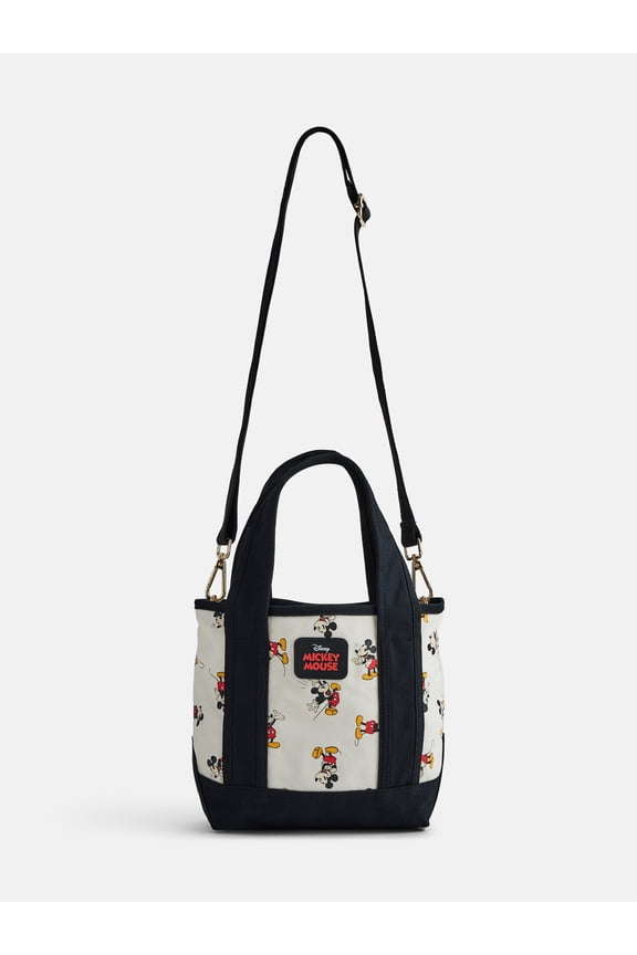 Disney Mickey Mouse Women's Canvas Tote Bag, Black