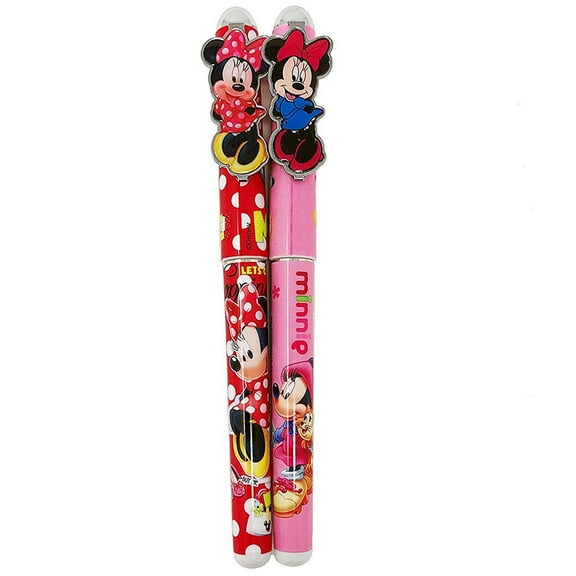 Disney Minnie Mouse Pen Pink and Red White Dot