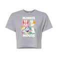 thumbnail image 1 of Disney - Minnie Mouse - Photo Grid - Juniors Cropped Cotton Blend T-Shirt, 1 of 5