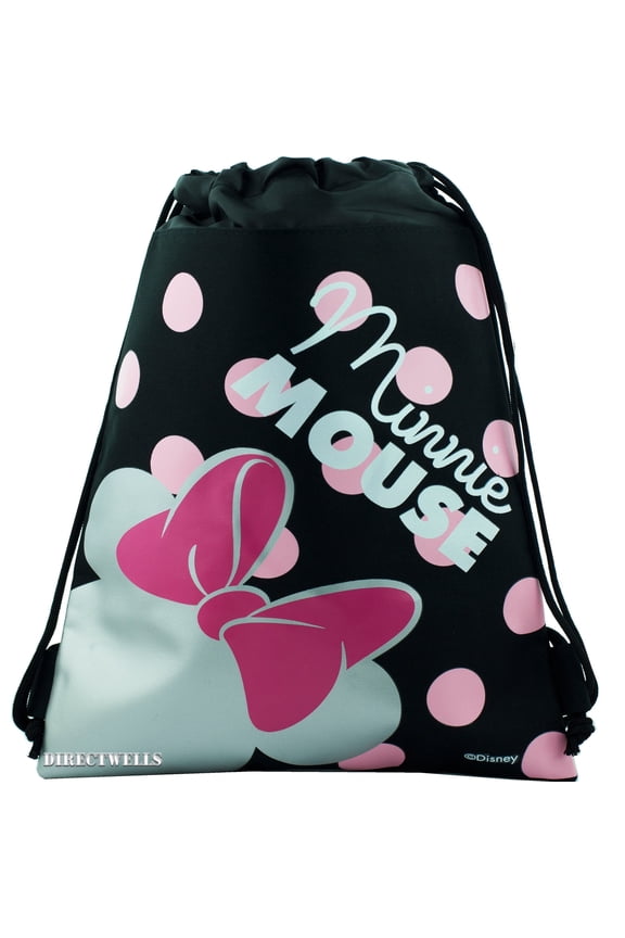 Disney Minnie Mouse Pink Bow Drawstring Bag