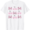 thumbnail image 1 of Disney Minnie Mouse Pink Camo Retro Bow Grid T-Shirt, 1 of 4