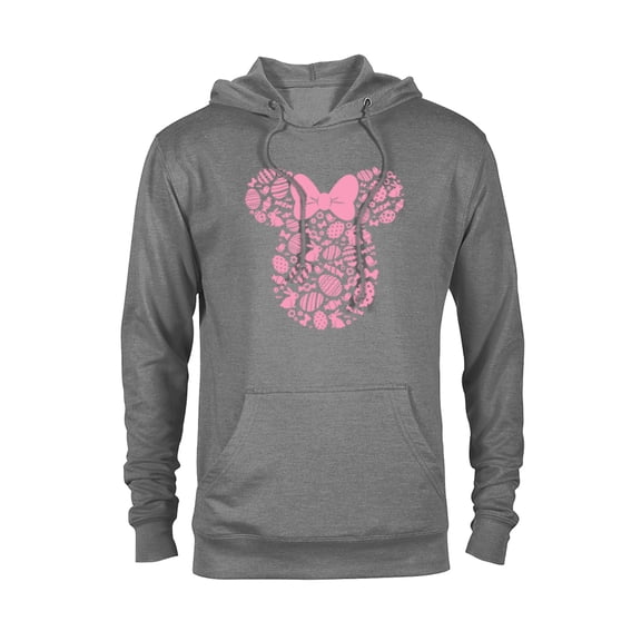Disney Minnie Mouse Pink Easter - Pullover Hoodie for Adults - Customized-Athletic Heather