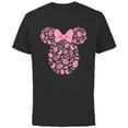 thumbnail image 1 of Disney Minnie Mouse Pink Easter - Short Sleeve Cotton T-Shirt for Adults - Customized-Black, 1 of 5