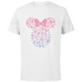 thumbnail image 1 of Disney Minnie Mouse Icon Pink Gradient Easter Eggs & Bunnies - Short Sleeve Cotton T-Shirt for Adults - Customized-White, 1 of 5