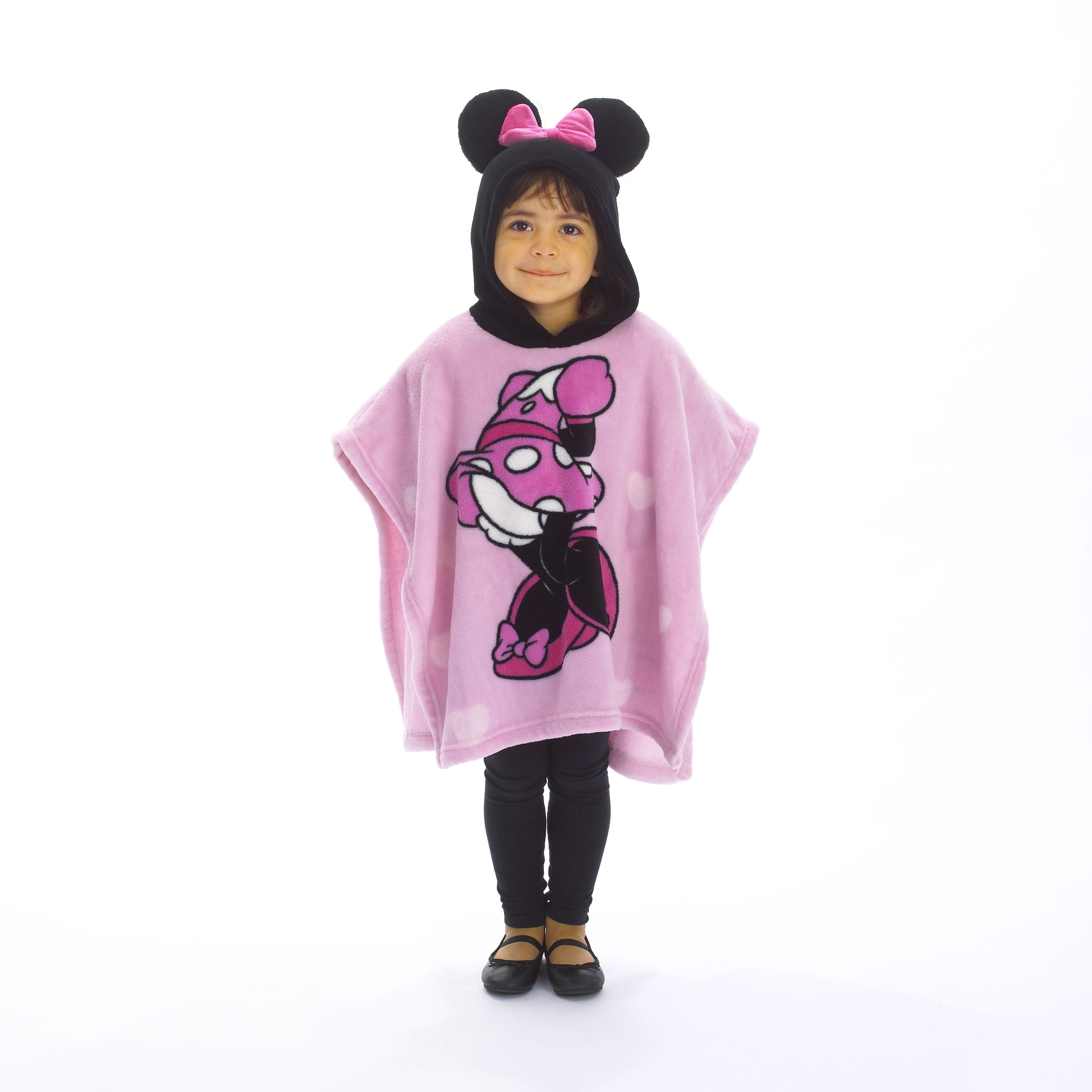 Disney Minnie Mouse Pink Hooded Toddler Blanket