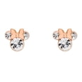 thumbnail image 1 of Disney Minnie Mouse Pink Plated Crystal Stud Earrings, 1 of 5