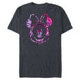 thumbnail image 1 of Disney Minnie Mouse Pink Tie Dye - Short Sleeve Blended T-Shirt for Adults - Customized-Navy Heather, 1 of 5