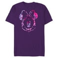 thumbnail image 1 of Disney Minnie Mouse Pink Tie Dye - Short Sleeve Blended T-Shirt for Adults - Customized-Purple, 1 of 5