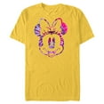 thumbnail image 1 of Disney Minnie Mouse Pink Tie Dye - Short Sleeve Blended T-Shirt for Adults - Customized-Yellow, 1 of 5