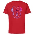 thumbnail image 1 of Disney Minnie Mouse Pink Tie Dye - Short Sleeve Cotton T-Shirt for Adults - Customized-Red, 1 of 5